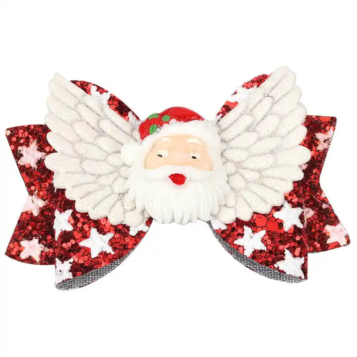 Santa Bow (red)